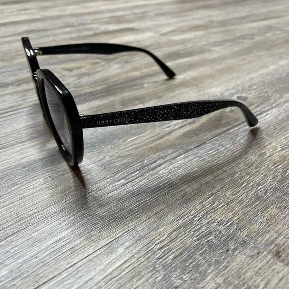 Jimmy Choo Women's Black MACE/S NS8/IC Plastic Frame Sunglasses sz 53-21-145 - Picture 9 of 12